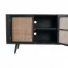 Nova Solo Nordic Rattan TV Dresser - 4 Doors - Closeup Angle - Nova Solo Nordic Rattan TV Dresser - 4 Doors - Closeup Angle