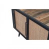 Nova Solo Nordic Rattan TV Dresser - 4 Doors - Closeup Top Angle