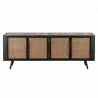 Nova Solo Nordic Rattan TV Dresser - 4 Doors - Front Angle - Nova Solo Nordic Rattan TV Dresser - 4 Doors - Front Angle