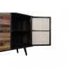 NovaSolo Nordic Rattan Buffet - 2 Doors 3 Drawers - Closeup Opened Angle