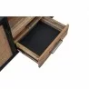  NovaSolo Nordic Rattan Boat Wood & Iron Buffet - 2 Doors 3 Drawers - Closeup Top Opened Angle -  NovaSolo Nordic Rattan Boat Wood & Iron Buffet - 2 Doors 3 Drawers - Closeup Top Opened Angle