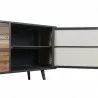  NovaSolo Nordic Rattan Boat Wood & Iron Buffet - 2 Doors 3 Drawers - Closeup Opened Angle -  NovaSolo Nordic Rattan Boat Wood & Iron Buffet - 2 Doors 3 Drawers - Closeup Opened Angle
