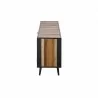  NovaSolo Nordic Rattan Boat Wood & Iron Buffet - 2 Doors 3 Drawers - Side Angle -  NovaSolo Nordic Rattan Boat Wood & Iron Buffet - 2 Doors 3 Drawers - Side Angle