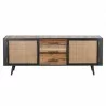  NovaSolo Nordic Rattan Boat Wood & Iron Buffet - 2 Doors 3 Drawers - Front Angle -  NovaSolo Nordic Rattan Boat Wood & Iron Buffet - 2 Doors 3 Drawers - Front Angle