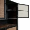 NovaSolo Nordic Rattan Boat Wood & Iron Buffet - 4 Doors - NovaSolo Nordic Rattan Boat Wood & Iron Buffet - 4 Doors