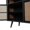 NovaSolo Nordic Rattan Boat Wood & Iron Buffet - 4 Doors