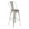 Industrial Barstool - Clearcoat & Solid Colors - Brown Seat Plate - Industrial Barstool - Clearcoat & Solid Colors - Brown Seat Plate