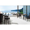 Hand Woven PE Synthetic Wicker Over Aluminum Frame Barstool - WIC-17BB - Lifetyle