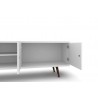 Liberty 62.99" Mid Century - Modern TV Stand (White) - Drawer Opened