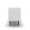 Liberty 62.99" Mid Century - Modern TV Stand (White) - Side
