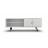 Liberty 62.99" Mid Century - Modern TV Stand (White) - Front - Liberty 62.99" Mid Century - Modern TV Stand (White) - Front