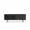 Liberty 62.99" Mid Century - Modern TV Stand - Black - Front - Liberty 62.99" Mid Century - Modern TV Stand - Black - Front