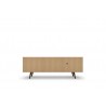 Liberty 62.99" Mid Century - Modern TV Stand (Rustic Brown and White) - Back