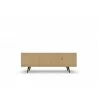Liberty 62.99" Mid Century - Modern TV Stand (Rustic Brown and White) - Back - Liberty 62.99" Mid Century - Modern TV Stand (Rustic Brown and White) - Back
