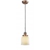 Glass Pendant With 10 Feet Cord (G51-G54) - Matte White Cased Glass