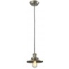 Metal Shade Pendant With 10 Feet Cord - Satin Brushed Nickel - METAL SHADE