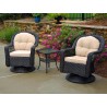 Tortuga Outdoor Biloxi 3Pc Bistro Set Espresso Wicker