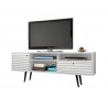 Liberty 70.86" Mid Century - Modern TV Stand (White) - White BG