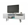 Liberty 70.86" Mid Century - Modern TV Stand (White) - White BG - Liberty 70.86" Mid Century - Modern TV Stand (White) - White BG