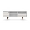 Liberty 70.86" Mid Century - Modern TV Stand (White) - Front