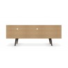 Liberty 70.86" Mid Century - Modern TV Stand (White) - Back View