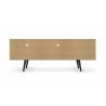 Liberty 70.86" Mid Century - Modern TV Stand (White) - Back View - Liberty 70.86" Mid Century - Modern TV Stand (White) - Back View