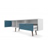 Liberty 70.86" Mid Century - Modern TV Stand (Aqua Blue) - Drawers Opened