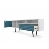 Liberty 70.86" Mid Century - Modern TV Stand (Aqua Blue) - Drawers Opened - Liberty 70.86" Mid Century - Modern TV Stand (Aqua Blue) - Drawers Opened