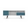 Liberty 70.86" Mid Century - Modern TV Stand (Aqua Blue) - Front - Liberty 70.86" Mid Century - Modern TV Stand (Aqua Blue) - Front