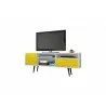 Liberty 70.86" Mid Century - Modern TV Stand (Yellow) - Drawers Opened - Liberty 70.86" Mid Century - Modern TV Stand (Yellow) - Drawers Opened
