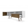 Liberty 70.86" Mid Century - Modern TV Stand (Rustic Brown) - Drawers Opened