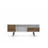 Liberty 70.86" Mid Century - Modern TV Stand (Rustic Brown) - Front
