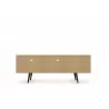 Liberty 70.86" Mid Century - Modern TV Stand (Rustic Brown) - Back Opened - Liberty 70.86" Mid Century - Modern TV Stand (Rustic Brown) - Back Opened