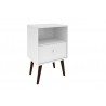 Liberty Mid Century - Modern Nightstand 1.0 (White) - Side