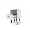 Liberty Mid Century - Modern Nightstand 1.0 (White) - Drawer Opened