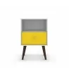 Liberty Mid Century - Modern Nightstand 1.0 (Yellow) - Front - Liberty Mid Century - Modern Nightstand 1.0 (Yellow) - Front