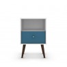 Liberty Mid Century - Modern Nightstand 1.0 (Aqua Blue) - Front