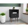 Liberty Mid Century - Modern Nightstand 1.0 - Black - Lifestyle