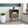 Liberty Mid Century - Modern Nightstand 1.0 - Rustic Brown - Lifestyle
