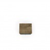 Liberty Mid Century - Modern Nightstand 1.0 - Rustic Brown and Aqua Blue - Top View