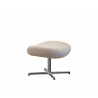 Cane-Line Pace Footstool Polished aluminium Light brown, Cane-line Scent