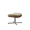 Cane-Line Pace Footstool Polished aluminium Turmeric Yellow
