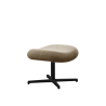 Cane-Line Pace Footstool Black, aluminium Turmeric Yellow