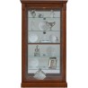 Pulaski Furniture Lighted Sliding Door 5 Shelf Curio Cabinet in Cherry Brown Front