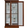 Pulaski Furniture Lighted Sliding Door 5 Shelf Curio Cabinet in Cherry Brown