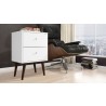 Liberty Mid Century - Modern Nightstand 2.0 (White)