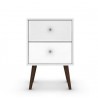 Liberty Mid Century - Modern Nightstand 2.0 (White) - Front