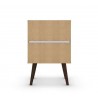 Liberty Mid Century - Modern Nightstand 2.0 (White) - Back