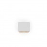 Liberty Mid Century - Modern Nightstand 2.0 - White and 3D Brown Prints - Top View