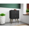 Liberty Mid Century - Modern Nightstand 2.0 - Black - Lifestyle